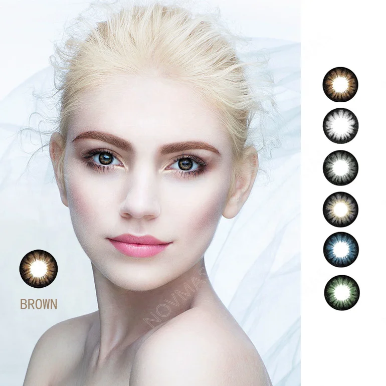 

Novmas Wholesale Fresh Color Soft Eye Contact Lenses Color Contact Lens For Big Eyes