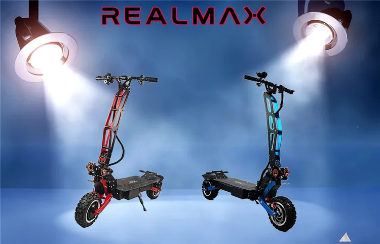 REALMAX SK-11 China factory 8000w 60v Foldable two wheel electric scooter adult with foldable