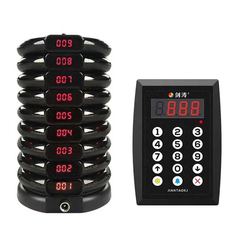 Wireless Buzzer For Cafe Restaurant Waiter Pager Restaurant Table Call System