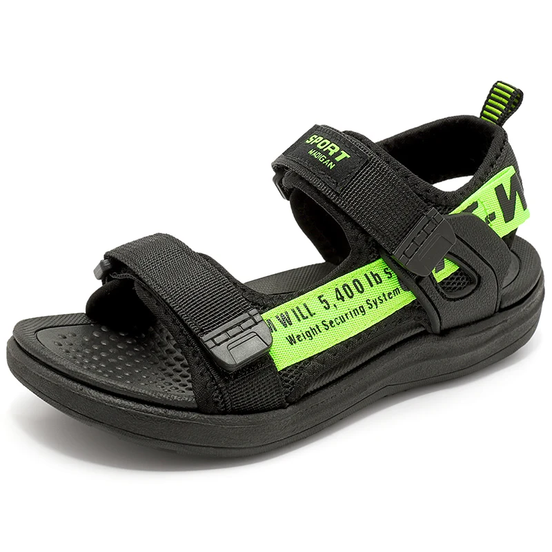 

Breathable Lightweight Kids Non-Slip Fashion Sports Casual Sandals Shoes, Blue/green;black;black/red