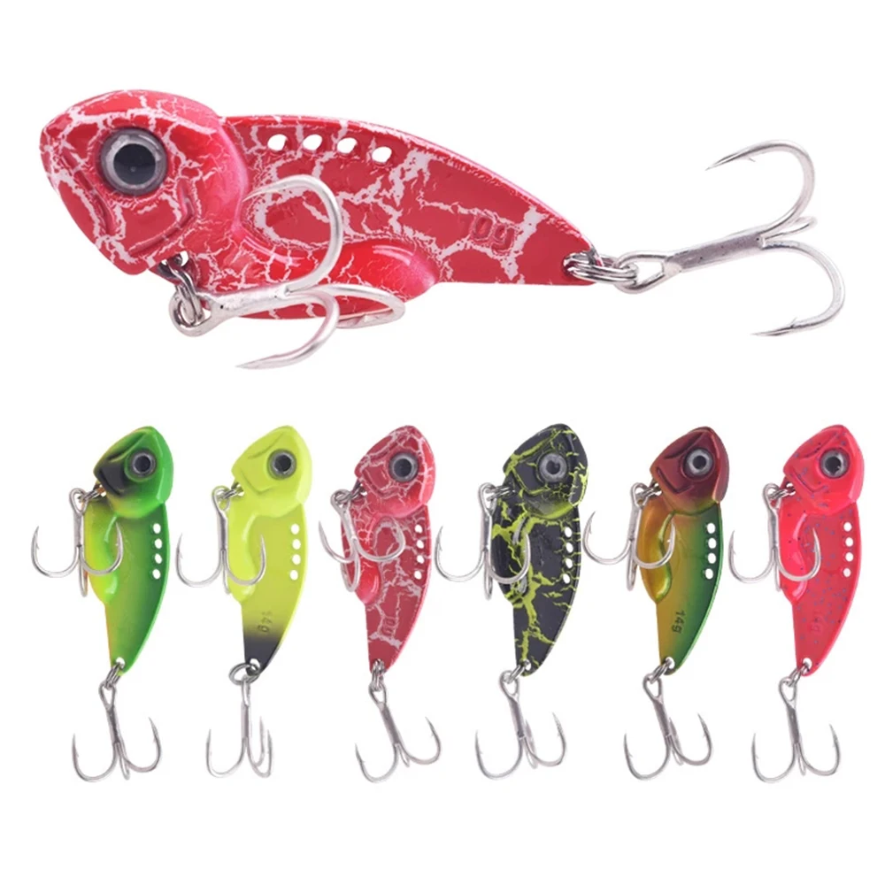 

Newbility wholesale 7g 10g 12g 14g 3D eyes metal Artificial Sinking VIB hard fishing lures bait, 10 colors