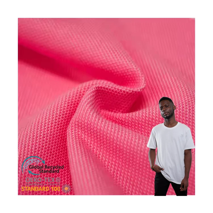 Breathable 65%  Cotton 35% Polyester 210 GSM Pique Mesh Fabric for Sportswear for Polo Shirt