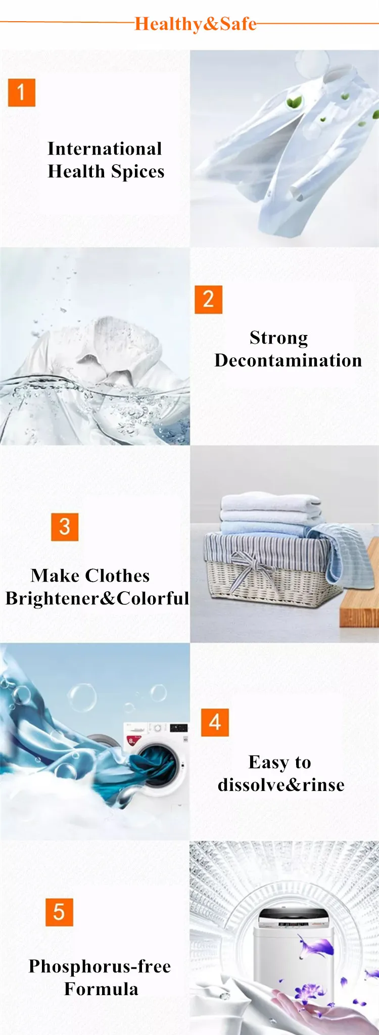 Best selling OEM Private label high quality formula washing soap powder detergent