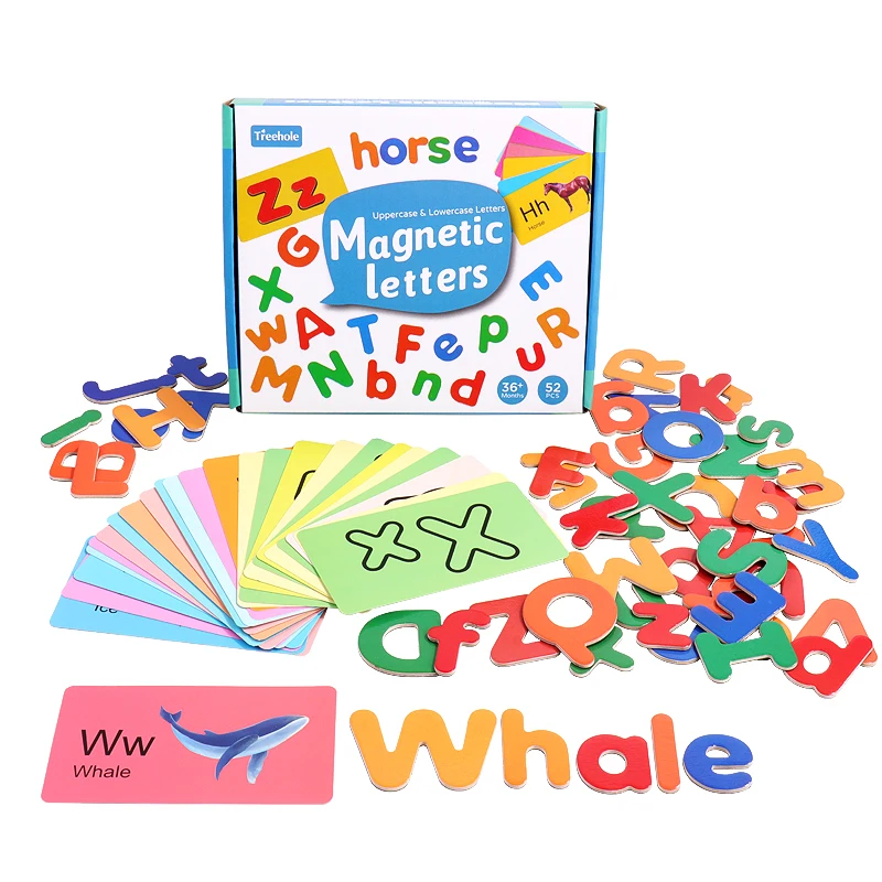 

Hot sale children's wooden word spelling game early education educational toys English 26 letter recognition letter kids Card