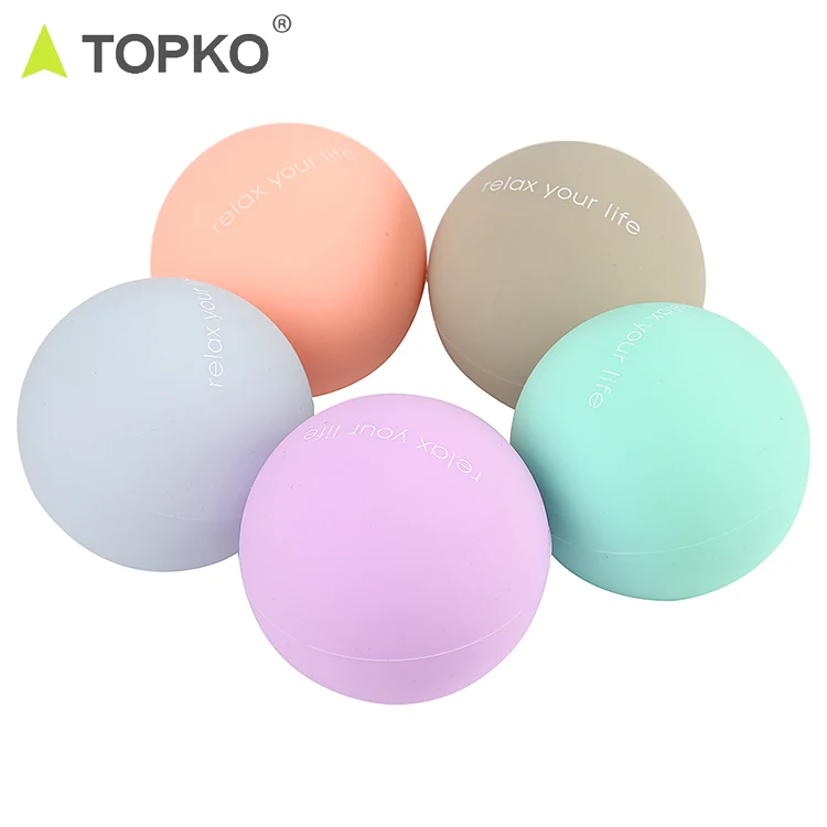 

TOPKO Customized Logo Wholesale Eco Friendly Private Label Physical Therapy Silicone Massage Ball Set