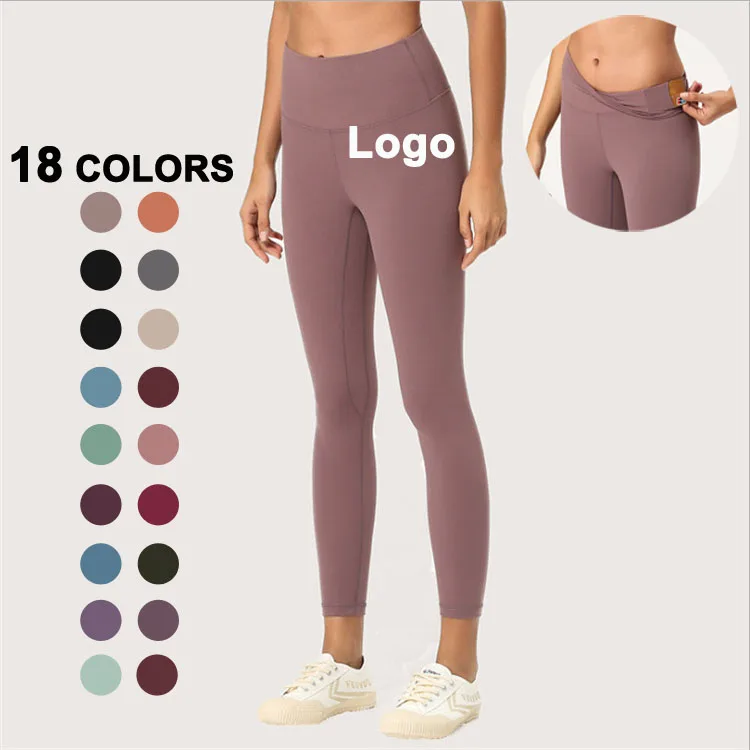 

Nylon Spandex Ladies Gym Running Tights High Waist Workout Fitness Tummy Control Yoga Pants Compression Leggings For Women