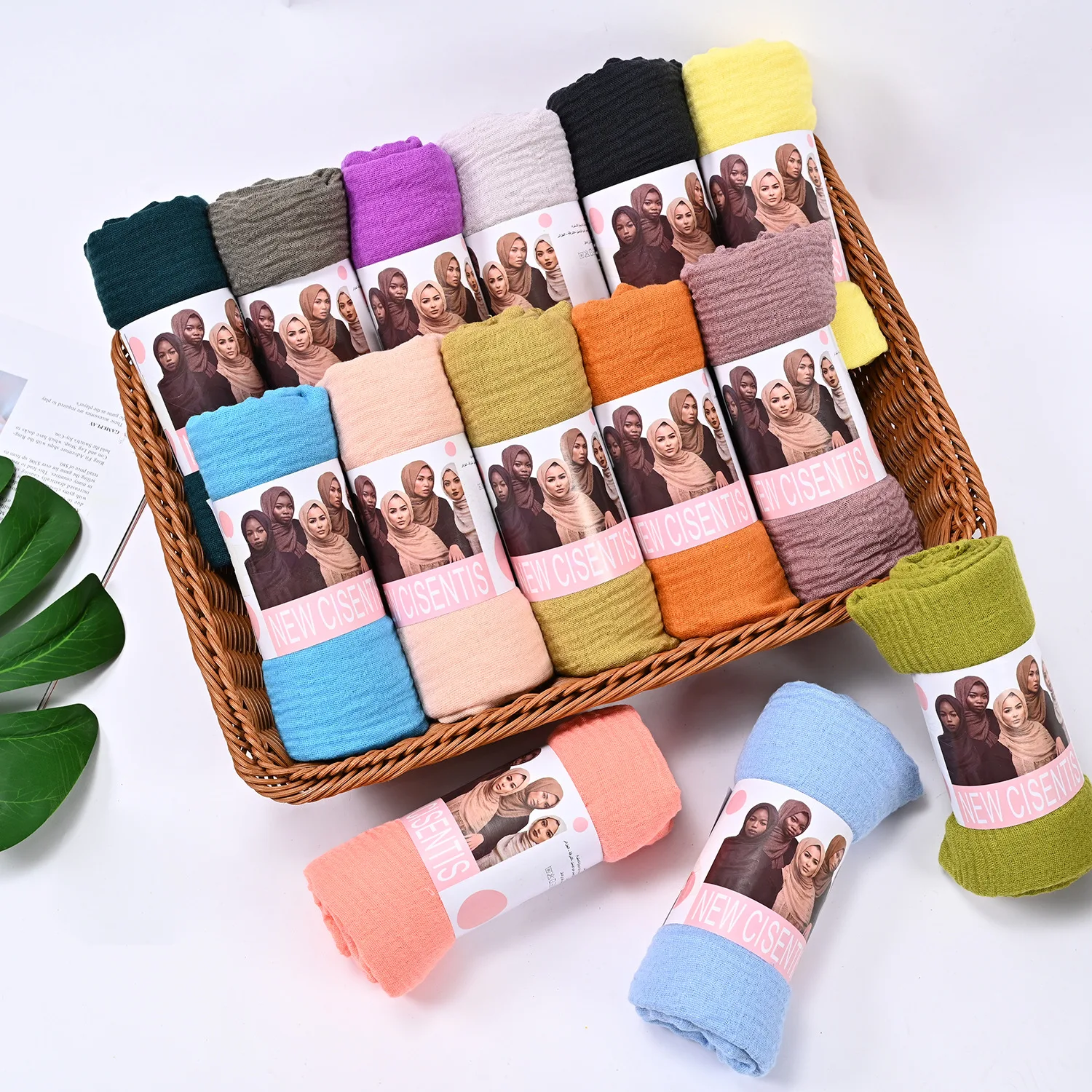 

180x90 large-size bubble wrap solid colorTR cotton and linencross-boFashion Hijab cover wholesale