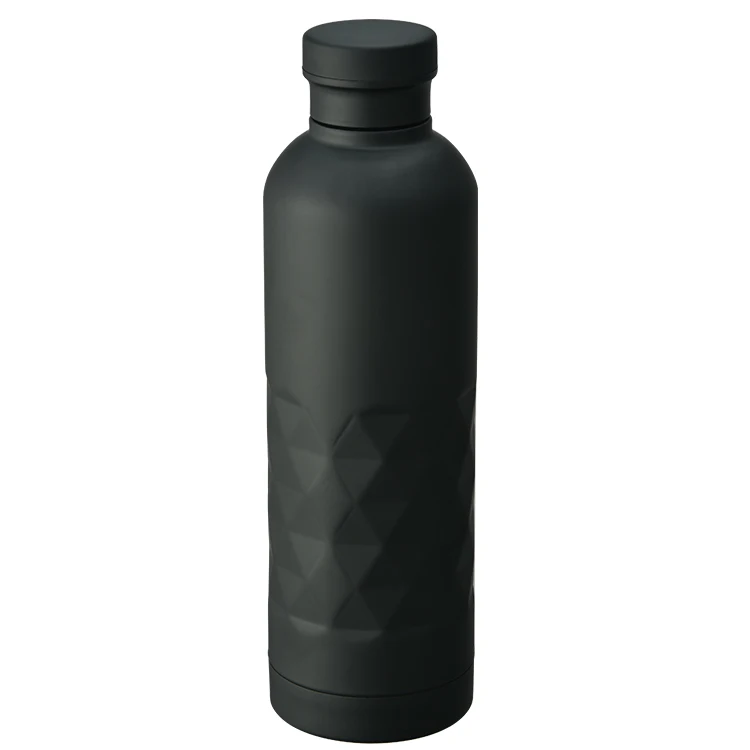

500 750 Ml Stainless Steel Bpa Free Luxury Frosted Matte Black Water Bottle