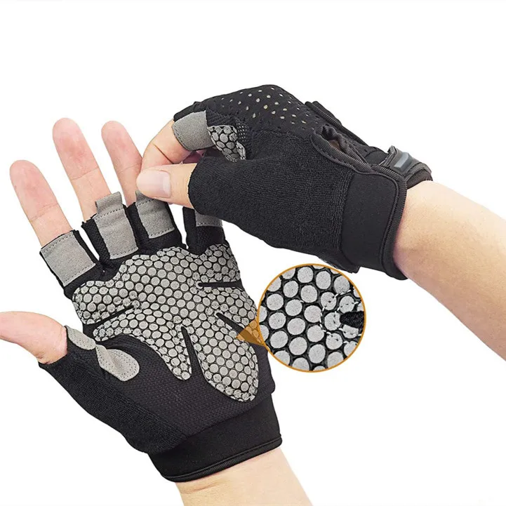 

Men Women Breathable Workout Gloves Weight Lifting Training Cycling Sports Gloves Gym Gloves, Black,pink