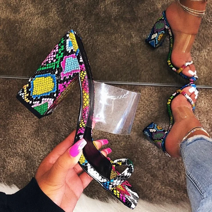 

Hot selling colorful ladies high heel sandals outdoor fashion light shoes