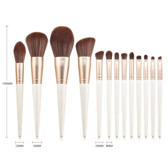 

Factory wholesales 13pcs personalized wooden Handle Makeup Brush set, Customlized