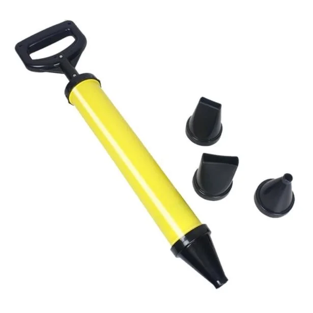 

Stainless Steel Caulking Gun Pointing Brick Mortar Grout Sprayer Applicator Tool for Cement lime 4 Nozzle, As picture