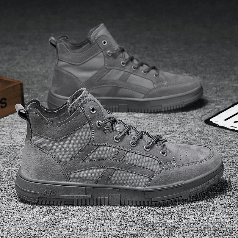 

Autumn Winter Ankle Chelsea Boots Men Shoes With Fur warm Vintage Classic Male Casual Motorcycle Boot