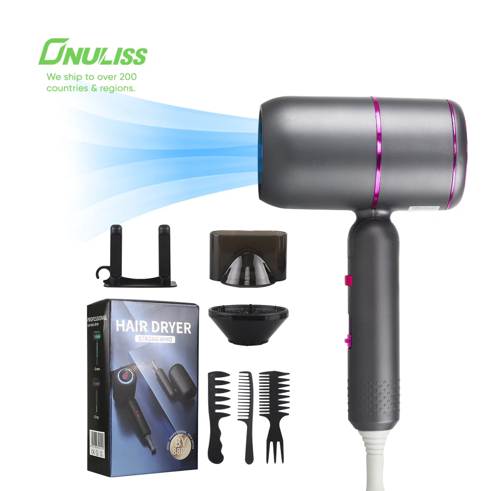 

2000W Ionic Hair Dryer Constant Temperature Negative Professional salon Hairdryers Hair Care Blow Hair Dryers with Diffuser