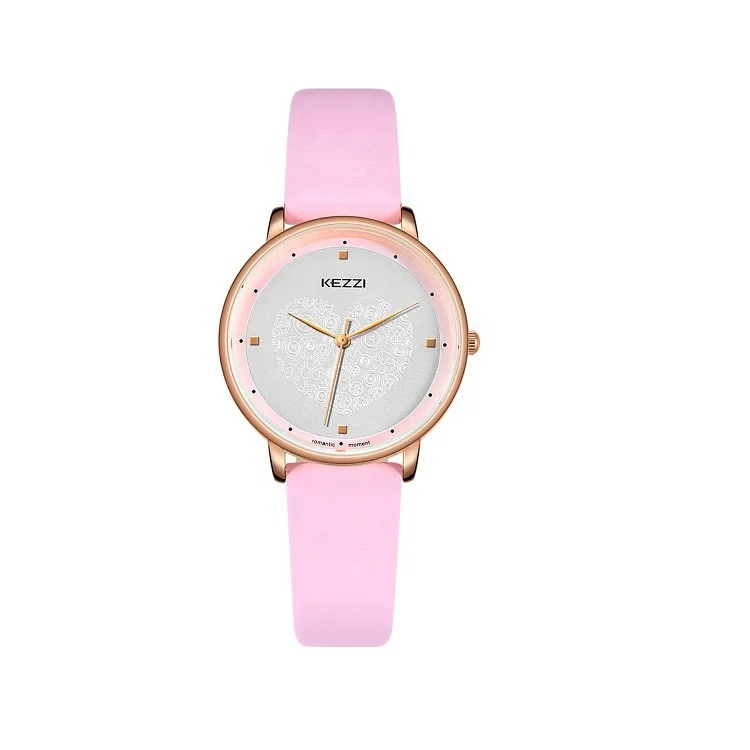 

Factory Price KEZZI Fashion Girls Women Quartz Watch with Low MOQ, 6 color options