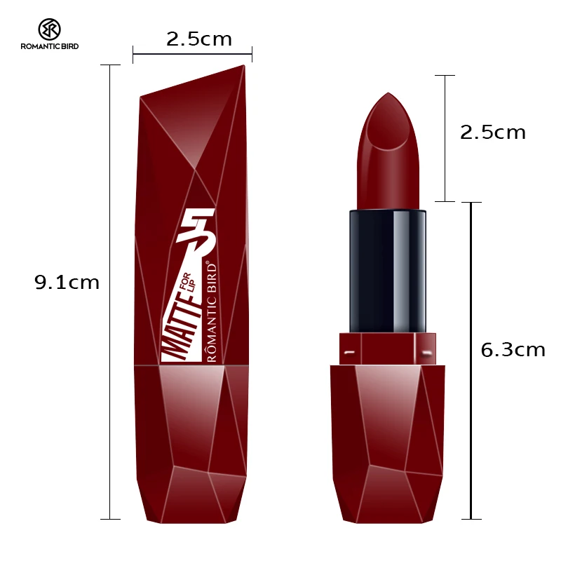 

Romantic Bird Matte Maffick Lipstick Cosmetics Kaca Mata Rouge A Levre Labiales Lipstick