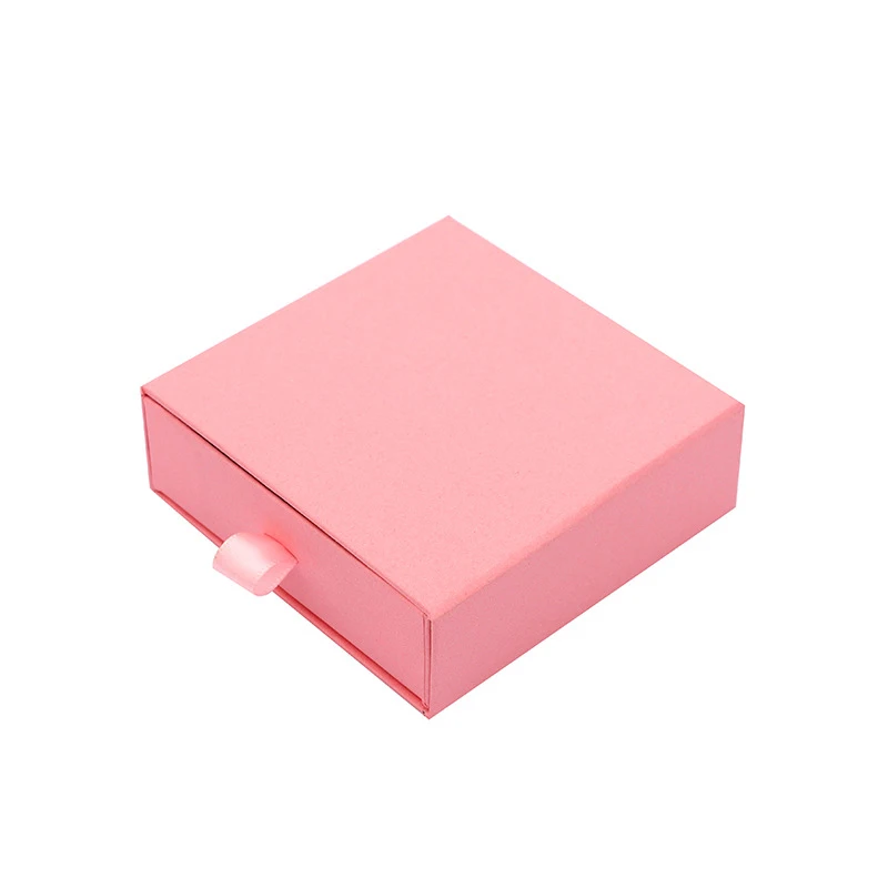 

Custom Ring Bracelet Pendant Box Jewelry Packaging Box Paper Jewelry Package Gift Box, Pink