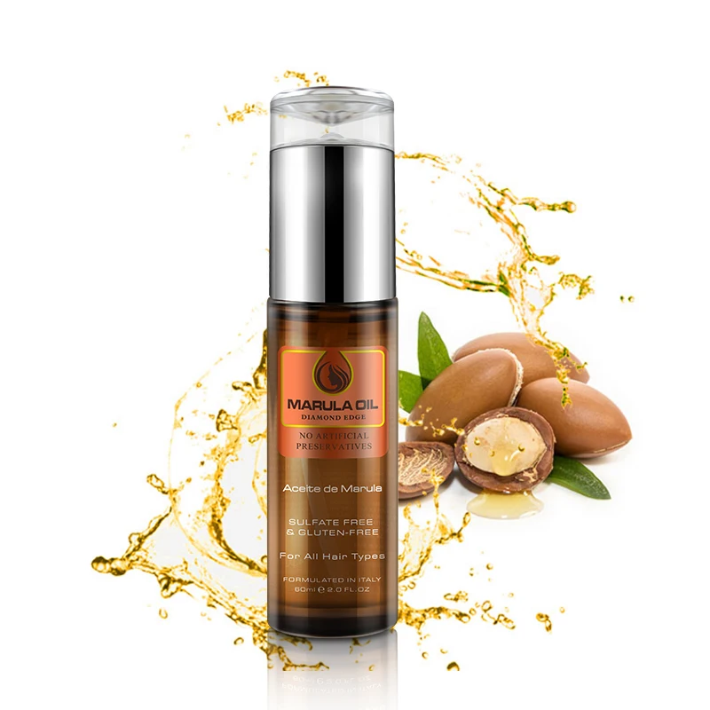 

Create Your Own Brand Marula Oil Leave in Treatment for Anti-Frizz Color-protection Deep Moisturizing Hair Care Oil serum 60ml