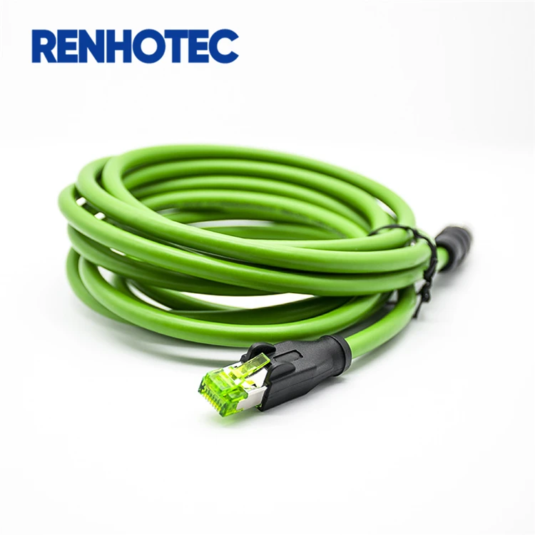 Industrial Ethernet Cable M12 D Coded to RJ45