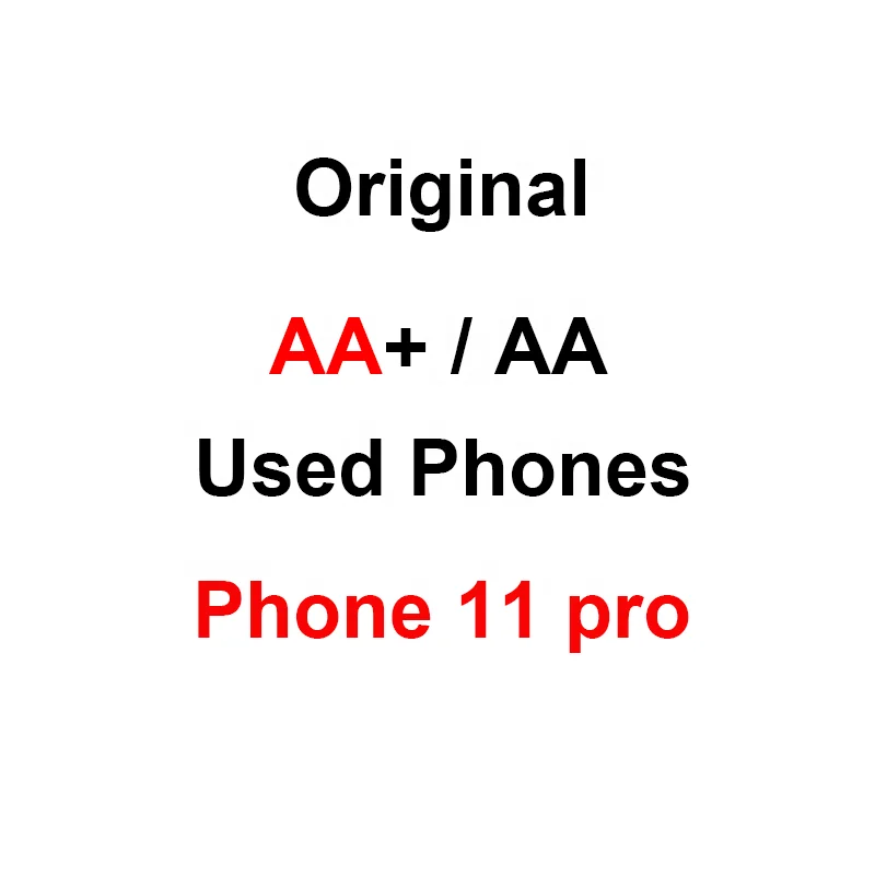 

AA Grade Used Smartphones Unlocked Second Hand Mobile Phones Refurbished Cell Phones Bulk For Original Used iPhone 11pro, Black/white/yellow/green/red/purple