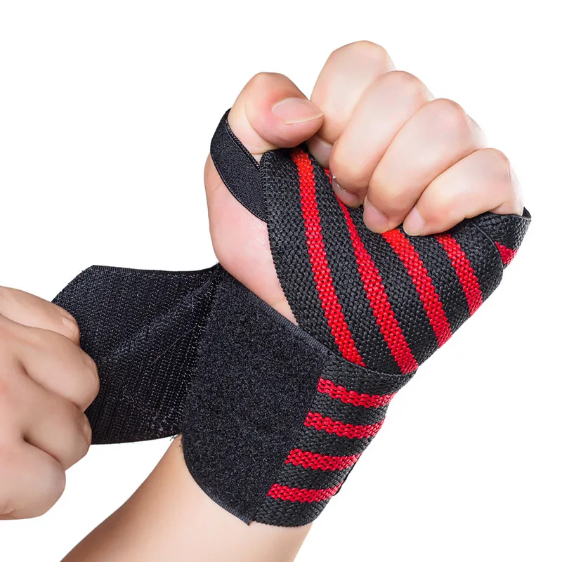 

ActEarlier 1 pair Custom weight lifting wrist straps bands Power lifting Adjustable Wrist Wraps, Black or customized color