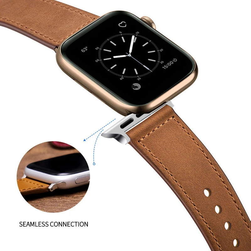 

Leather strap strap Leather strap 44mm Suitable for ap,ple Watch watch band