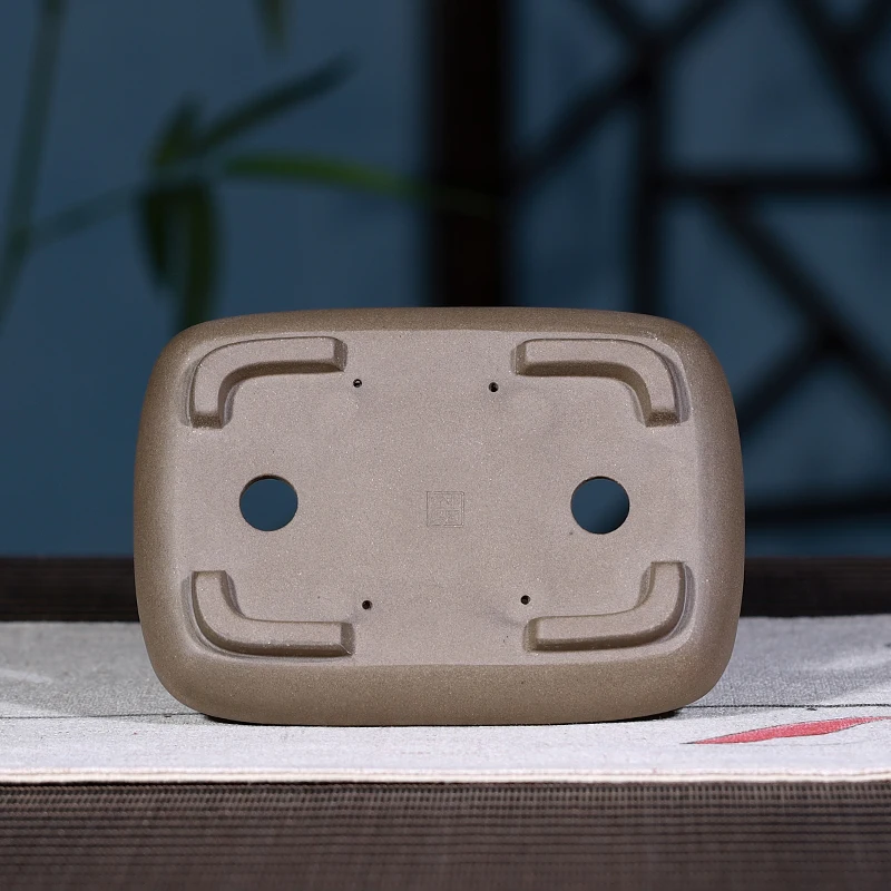 
High fired Hand Made Unglazed Ceramic Bonsai Pot 