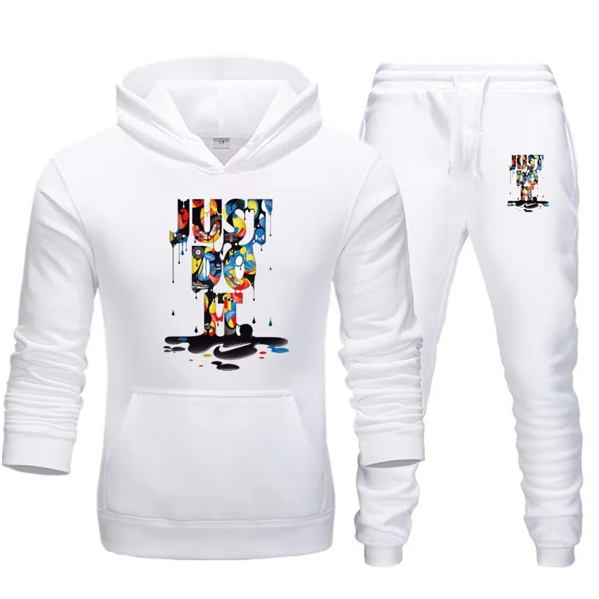

wholesale Fall winter men clothes two piece joggers tracksuit set men's hoodies & sweatshirts casual outfits for men sportswear, Custom colors