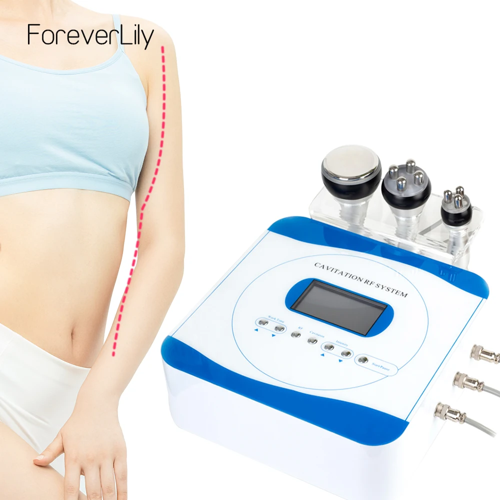 

40k Postpartum slimming equipment cavitation ultrasonic machine, White&blue