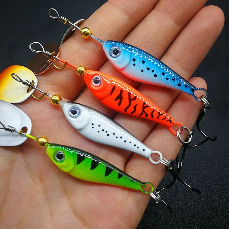 

Wholesale Lureking W0864 Factory Lead Fish Type Design Spoon Blade Lure 11g 15g 20g Metal Fishing Spinner Buzzbait, 4 colors available