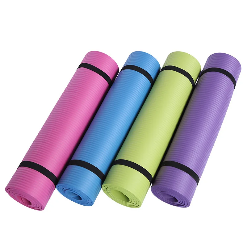 

Wholesale Cheap Non Slip Large Eco Nbr 10mm Yoga Mat Set With Mesh Bag, Customized color