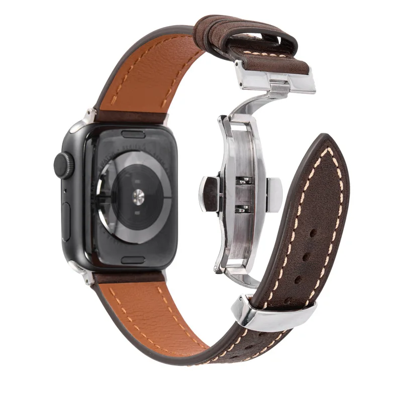 

Charm Leather Watch Band Strap For Apple Watch 38mm / 42mm, For iWatch With Adapter