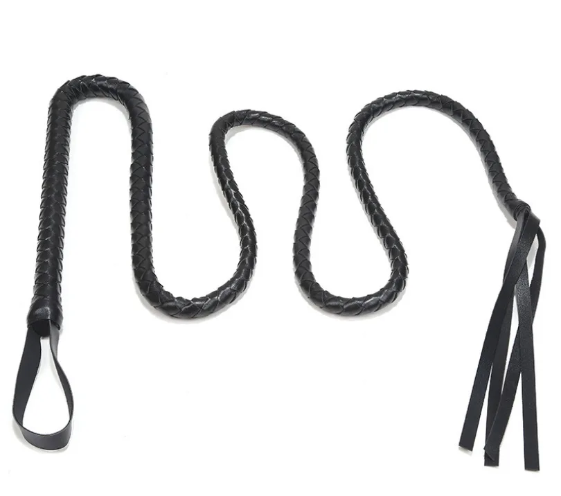 Black Equestrian Leather Horse Whip Riding Crop Handmade Buy Leather Horse Whip,Black