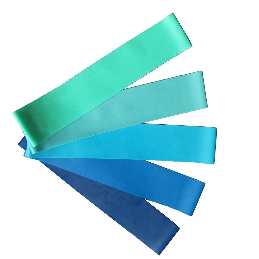

Set of 5 Exercise Mini Bands Elastic Loop Resistance Bands for Wholesale, Custom colors