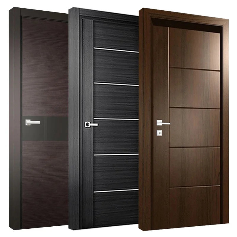 

Guangdong yohome doors luxury design solid wood door modern walnut internal doors in UK