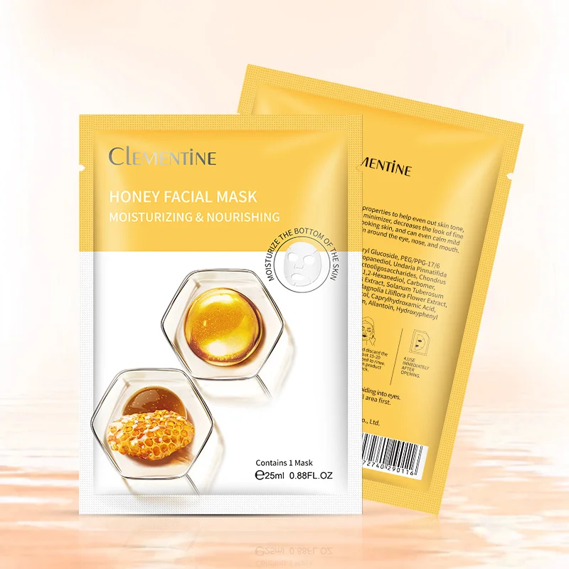 

wholesale korean cosmetics natural skincare beauty organic moisturizing honey facial mask private label face sheet masks beauty, Accept customization