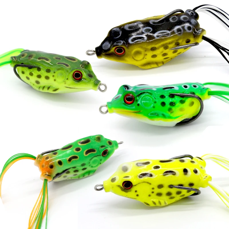 

Topwater Wobblers Minnow Crankbaits for Fly Fishing Artificial Insect Soft Lures Frog Fishing Lures, Vavious colors