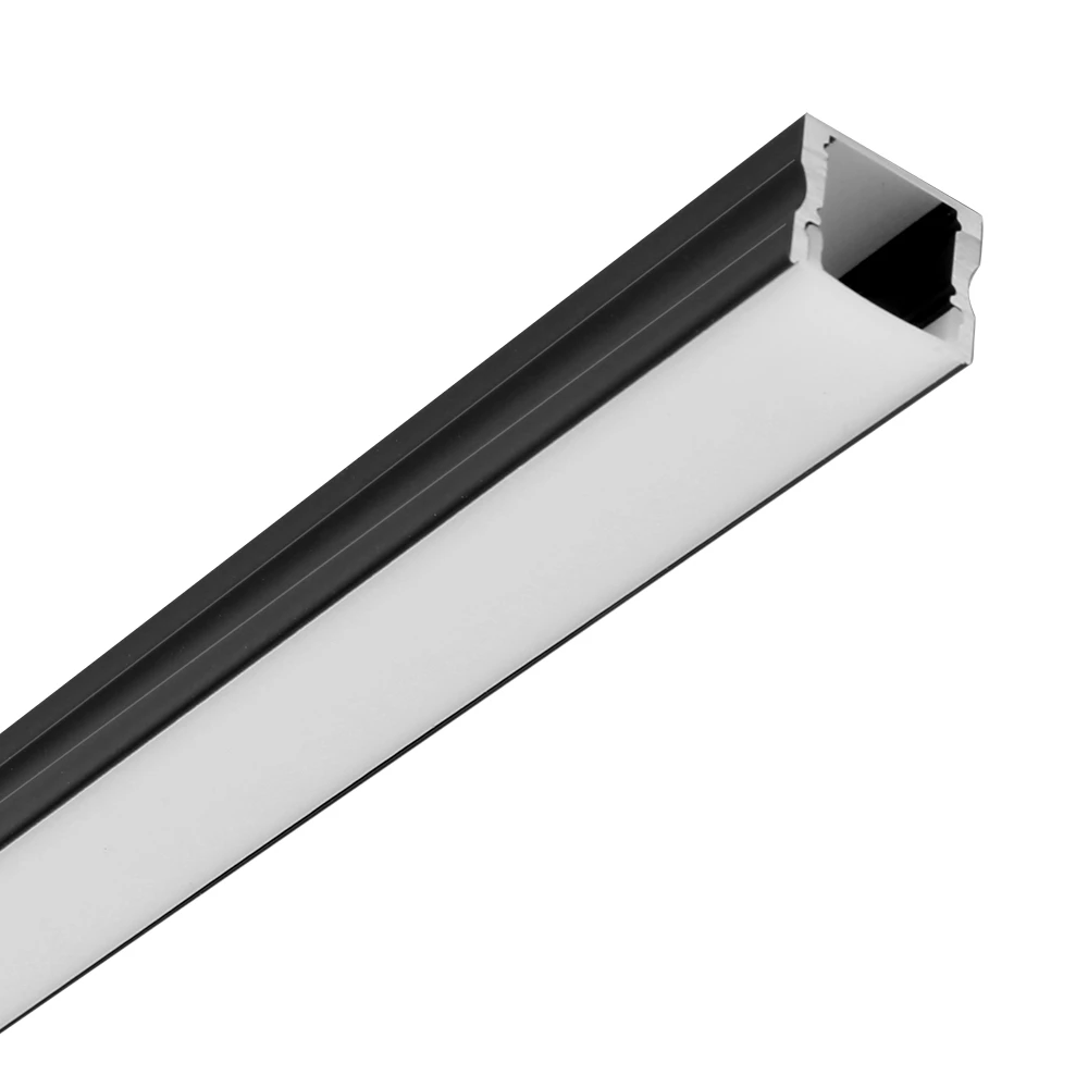 Square led aluminum profile extrusion channel for suspend led light surface mounted