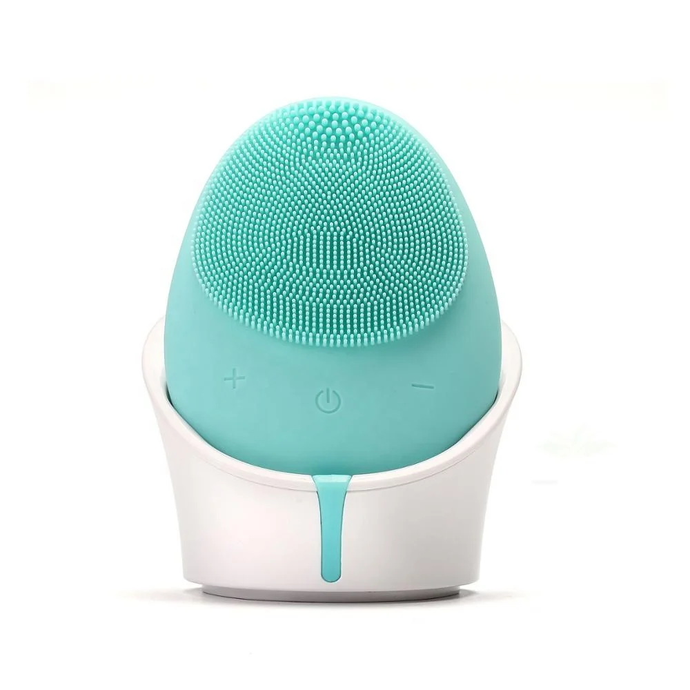 
Wireless Rechargeable Face Cleanser Ultra Soft Silicone Facial Massager Cleansing Brush 
