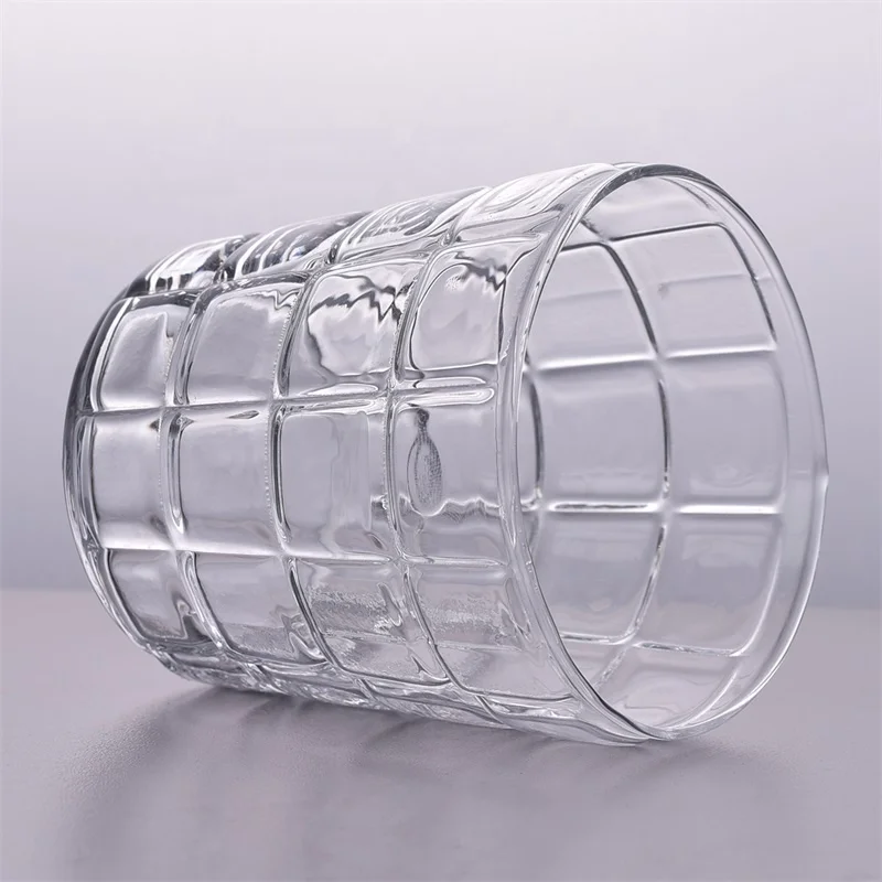 OEM Empty personalized candle container tea light glass scented candle holder party decoration in bulk
