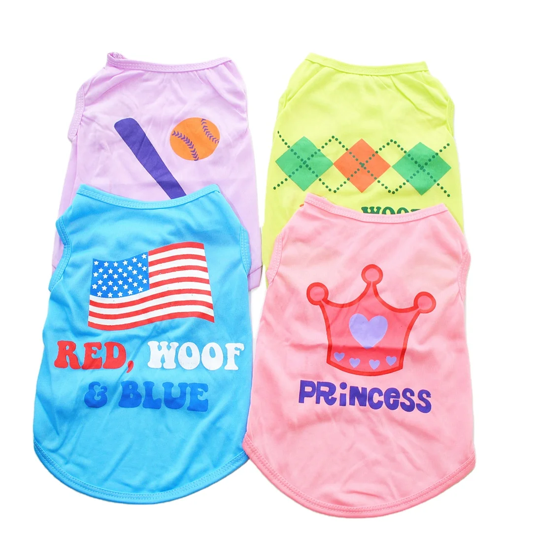 

2021 drew pet clothes vest American Flag Label Dog Ny Clothing Luxury Designer For Summer