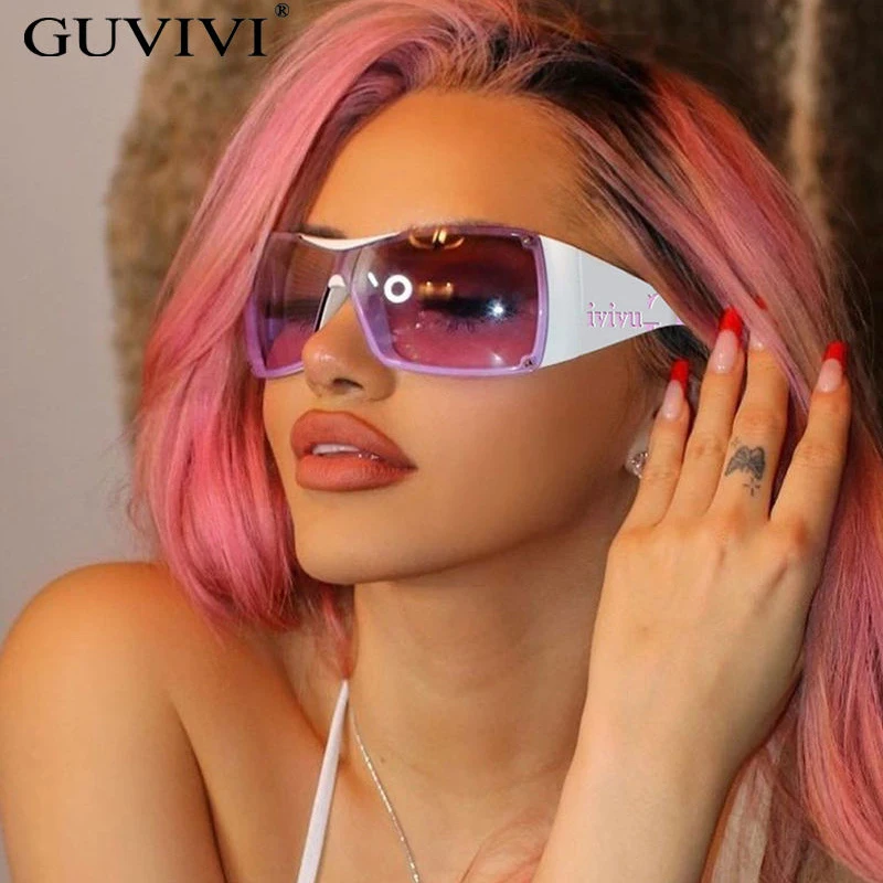New Sunglasses Arrivals 2023 Y2k Futuristic Sunglasses Fashion Oversized Big Frame Square Sunglasses For Women