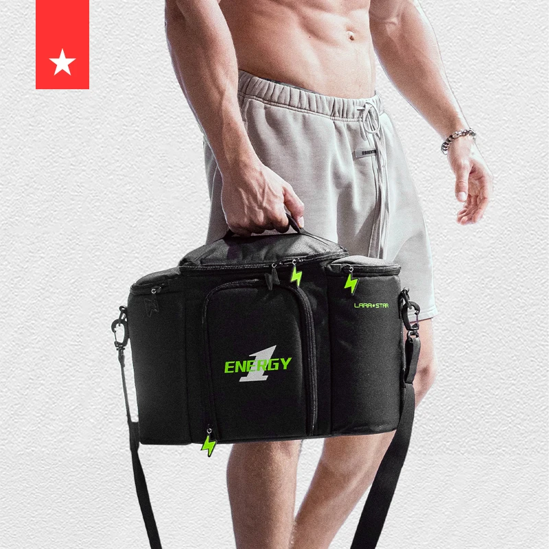LS1034 Custom Logo Sports Gym Workout Bag with Three Sizes Nylon and PP Meal Bag