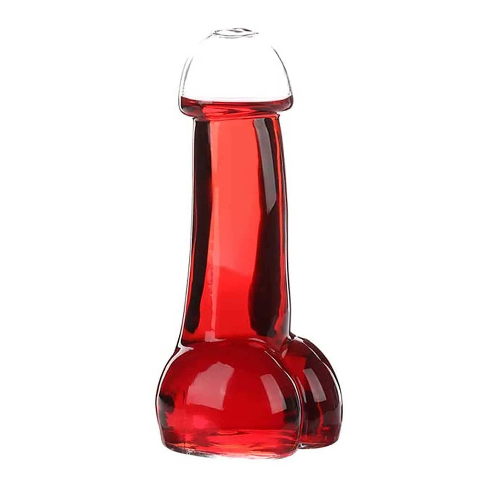 

Lelyi 100ml creative penis shape glass bottle, bar ware dick cocktail glass