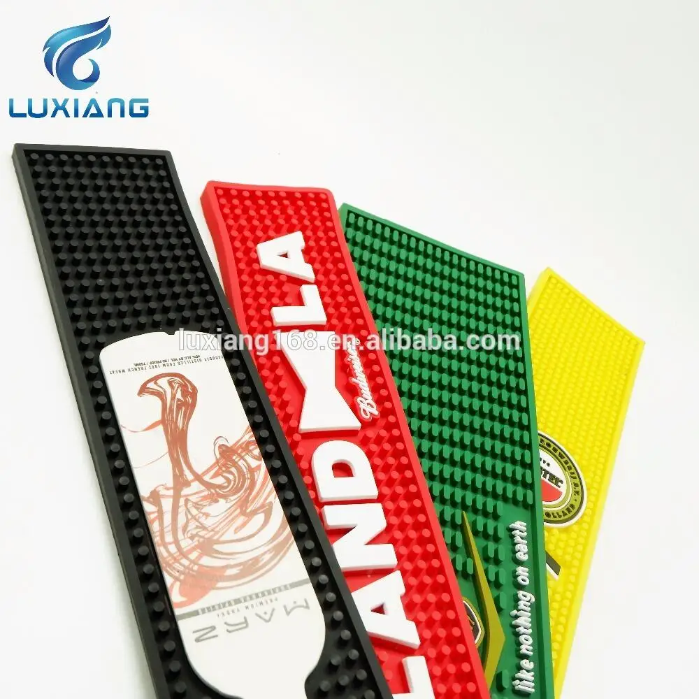 2019 Factory supply  Merry Christmas Gift Promotional  Custom bar spill mat BAR LOGO BEER MAT