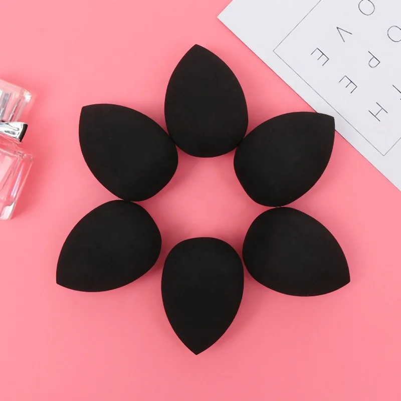 

Portable Travel Size Black Beauty Egg Puff Latex Free Powder Foundation Blending Makeup Sponge, Multi colors