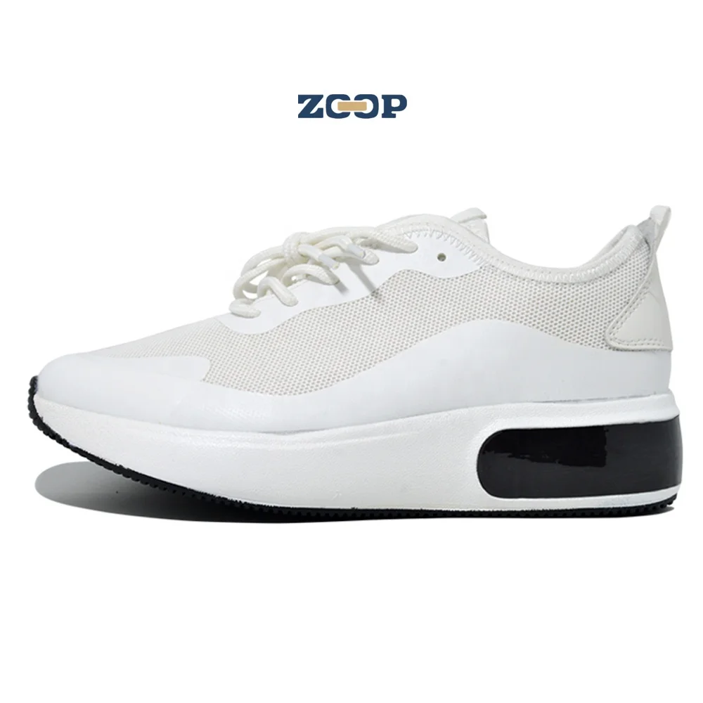 

Adult man height increasing rubber chunky shoes men, White