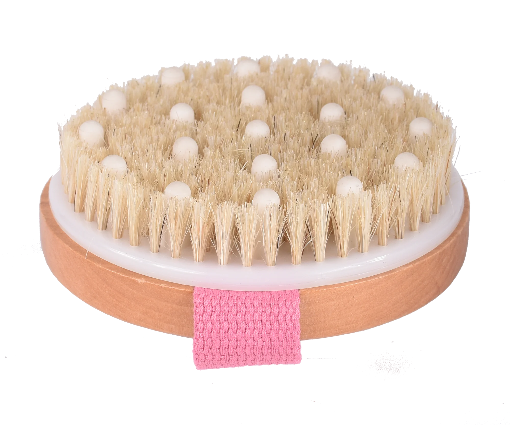 

Private Label Dry Brushing Body Brush Round Exfoliating Brush for Cellulite and Lymphatic Drainage Massage Body Scrubber Brush