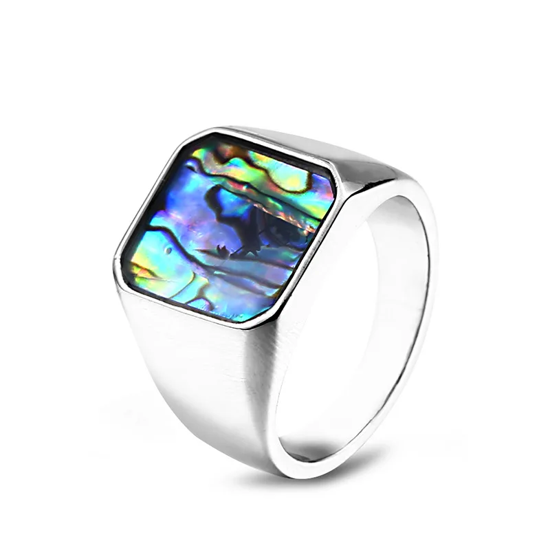 

Warrior Men's Retro Personality Stainless Steel Shell Ring Jewelry Wholesale