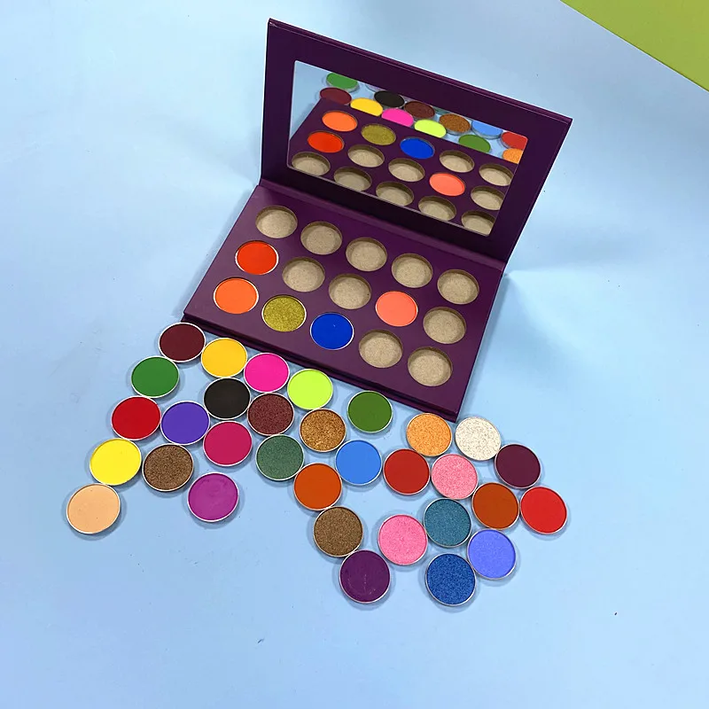 

DIY 15 colors high pigment private label cosmetics makeup eyeshadow palette